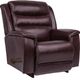 La-Z-Boy® Redwood Wine Leather Manual Rocking Recliner-0