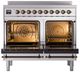 Ilve® Nostalgie II Series 40" Stainless Steel Pro Style Induction Range-1