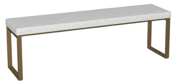 Amisco Customizable Dryden 60" Upholstered Bench-1
