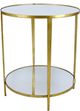 Zeugma Imports® Gold Side Table-0