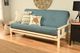Kodiak Furniture Monterey Linen Aqua/Antique White Full Futon with Mattress-1