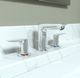 Hansgrohe Talis E Chrome Widespread Faucet 150 with Pop-Up Drain-1