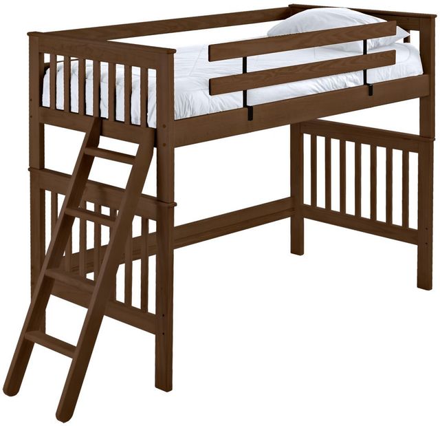 Crate Designs™ Furniture Brindle Twin Mission Loft Bed-0