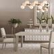 Bernhardt Axiom Beige/Linear Gray Upholstered Dining Side Chair-1