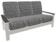 Telescope Casual Leeward Agra Classic/Snow Fabric/Polymer Outdoor Cushion Three-Seat Sofa with Boardwalk Rustic Polymer Arms-0