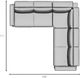 Elran Customizable Penny 5-Piece Power Reclining Sectional-3