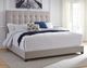 Signature Design by Ashley® Dolante Beige Queen Upholstered Panel Bed-3