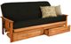 Kodiak Furniture Canton Black 8" Coil Hinged Innerspring Queen Futon Mattress -0