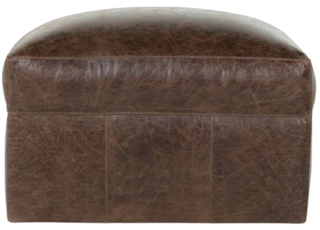Rowe® Customizable Lilah Leather Built to Floor Ottoman-0