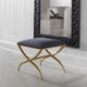 Uttermost® Crossing Gold/Navy Small Bench-1