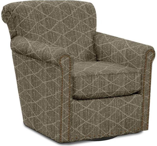 England Furniture Customizable Jakson Swivel Chair with Nailhead Trim-3