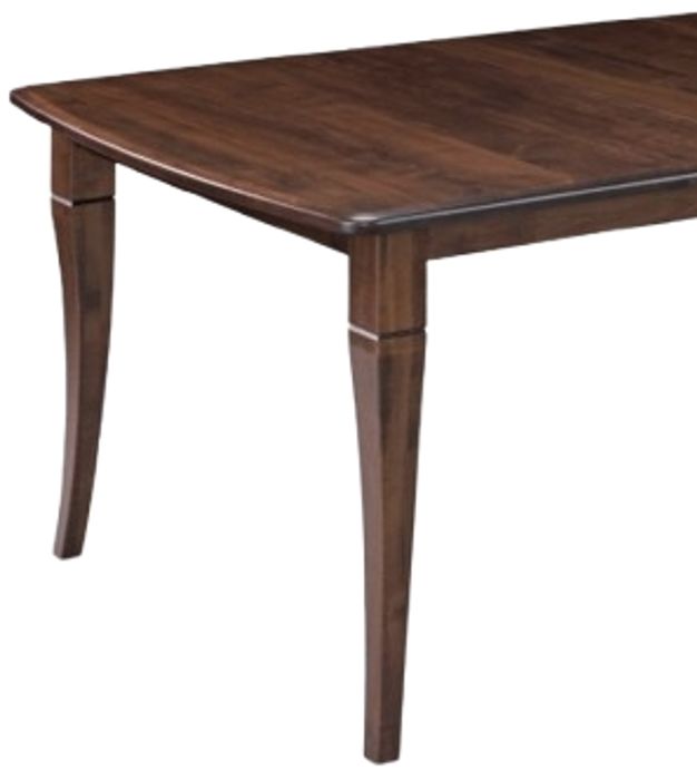 Archbold Furniture Customizable Amish Essentials Maple 60" Bow End Dining Table -1