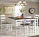 Intercon Kona Gray Dining Table with White Base-1
