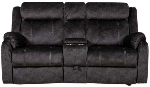 Global Furniture USA U7303 Domino Granite Manual Reclining Loveseat-1