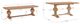 Powell® Banks 3-Piece Rustic Honey Dining Table Set-1
