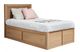Mako Wood Furniture Youth Collection Pine Twin Mate's Storage Bed-0