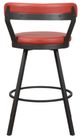 Homelegance® Appert Dark Gray/Red Swivel Pub Height Chair-3
