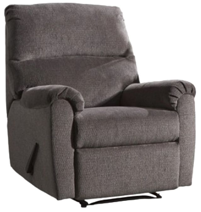 Signature Design by Ashley® Nerviano Gray Manual Recliner-0