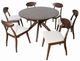 Furniture of America® Hammel Rich Walnut Dining Table-2