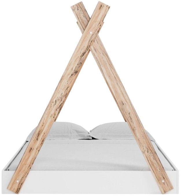 Signature Design by Ashley® Piperton Brown/White Youth Full Tent Complete Bed in Box-1