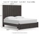 Signature Design by Ashley® Fraluna Charcoal King Storage Panel Bed-2