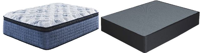 Sierra Sleep® by Ashley® M623 Mt Dana Hybrid Euro Top Medium Queen Mattress and Foundation Set-0