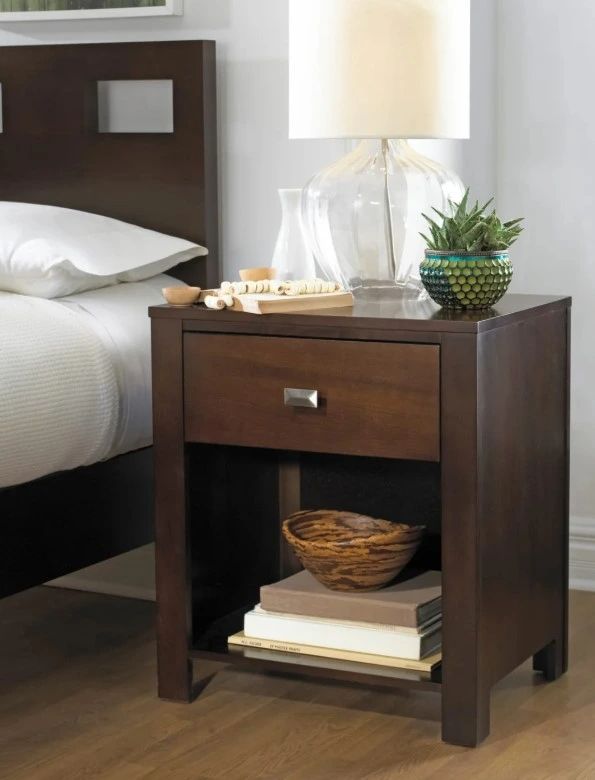 Modus Furniture Riva Chocolate Brown Nightstand-1