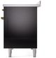 Ilve® Nostalgie II Series 48" Glossy Black Pro Style Induction Range-3
