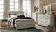 Signature Design by Ashley® Bellaby 3-Piece Whitewash Queen Panel Headboard Bed Set-4