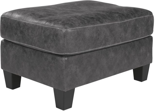 Benchcraft® Venaldi Gunmetal Ottoman-0
