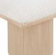 Meridian Furniture Pavilion 3-Piece Cream/Natural 54" Modular Bench-3