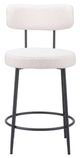 Zuo® Modern Blanca 2-Piece Black/Ivory Counter Stool Set-1