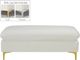Meridian Furniture Naomi Cream Velvet Ottoman-2