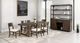 Furniture of America® Vellara 7-Piece Dark Walnut Wood Top Dining Table Set-1
