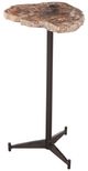Bassett Mirror Howe Brown Petrified Wood/Matte Black Accent Table-0