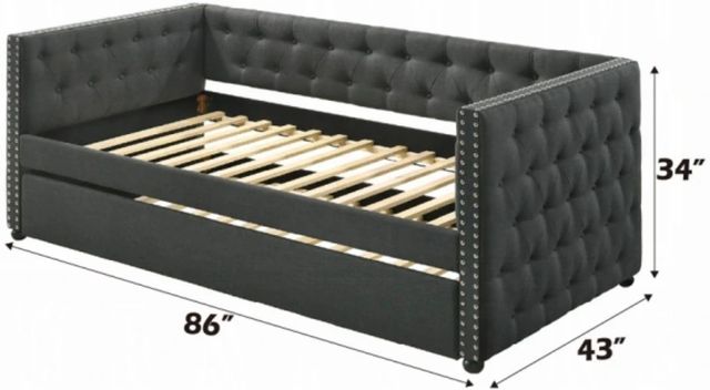 ACME Furniture Romona Gray Youth Twin Daybed with Trundle-2