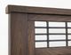 International Furniture Direct Parota III Multi-Step Brown Queen Platform Bed Footboard with Rails-3