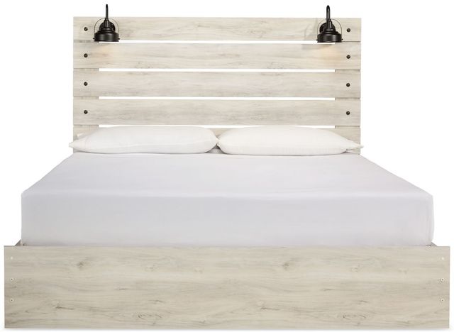 Signature Design by Ashley® Cambeck Whitewash King 2-Drawer Storage Panel Bed-1