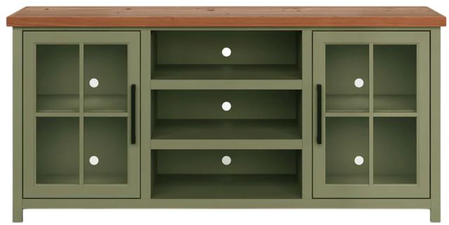 Legends Home Vineyard Fruitwood/Sage Green 67" TV Console-3