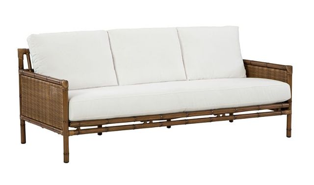 Lane Venture® Brooks Outdoor Aluminum/Wicker Sofa-0