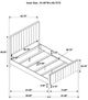 Coaster® Brookmead Black/Ivory Queen Panel Bed -4