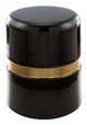 Zuo® Modern Density Black Side Table with Gold Accent -0