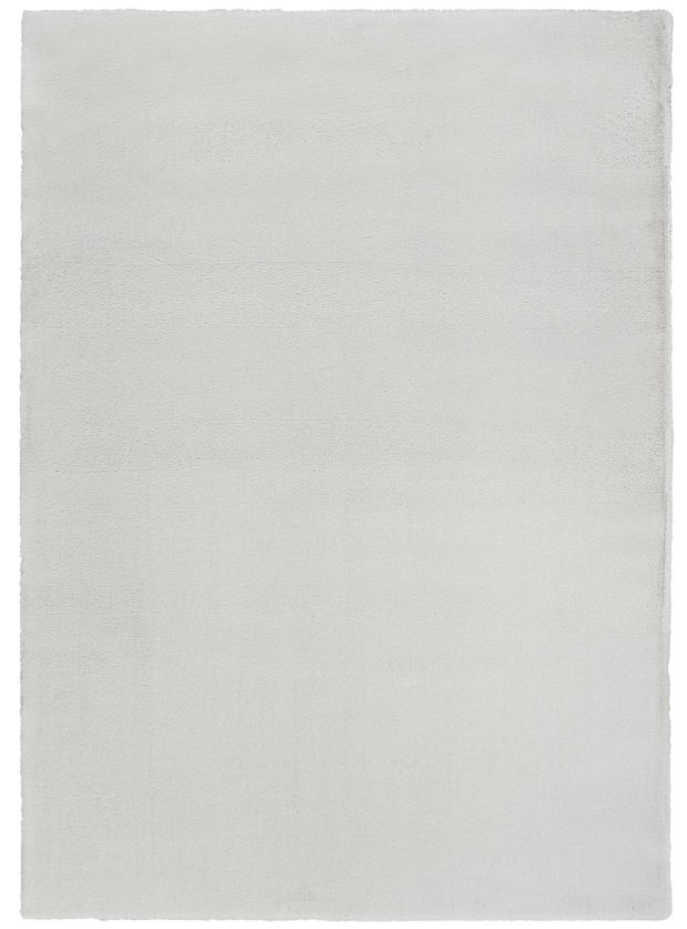 Nourison Home™ Soft Plush Rabbit Fur SFF01 Silver 5'x7' Area Rug-0