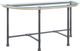 ACME Furniture Brantley Glass Top Side Table with Sandy Gray Base-0
