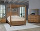 Artisan & Post by Vaughan-Bassett Dovetail Natural Wood King Panel Canopy Bed -3