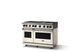 Viking® 7 Series 48'' Pure White Pro Style Gas Range with Griddle-2