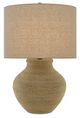 Currey & Company Hensen Natural/Satin Black Table Lamp-0