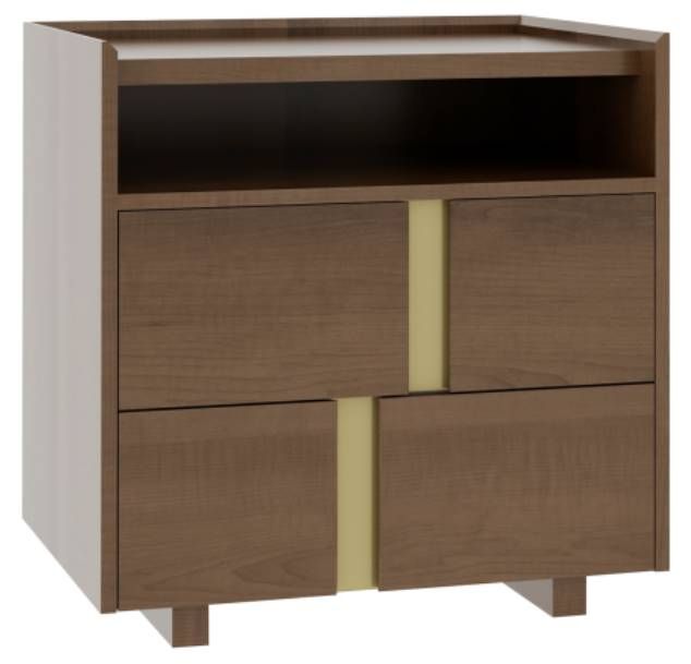 Country View Woodworking Verrado 28" Wood Legs Nightstand with Opening-0