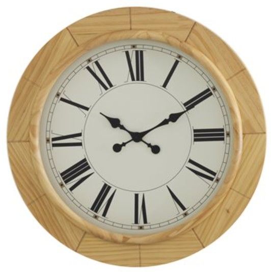 YHD Natural Garrison Wall Clock-0
