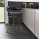 Armen Living Shelly 3-Piece Black Brushed/Brown Counter Stool Set-2
